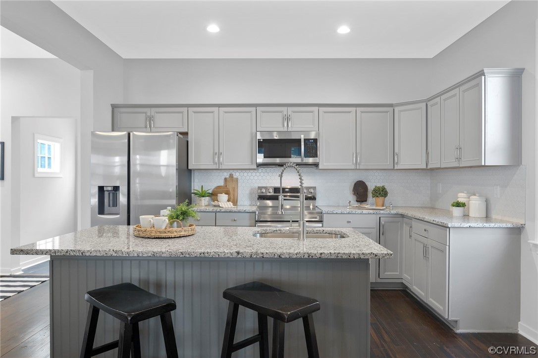 Open layout kitchen.
