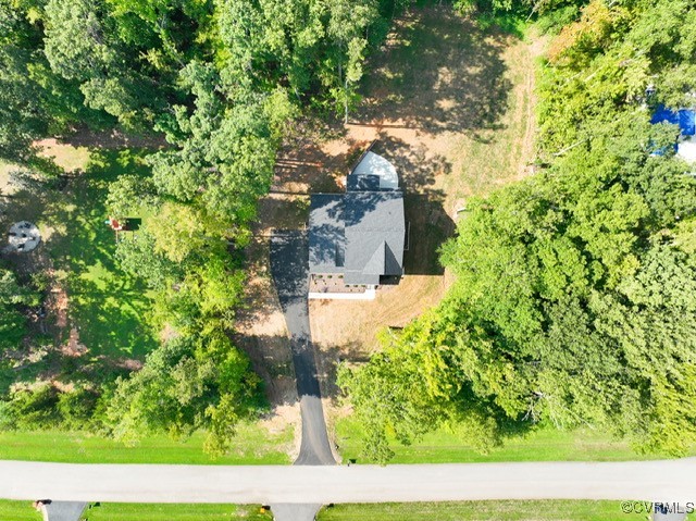 Birds eye view of property