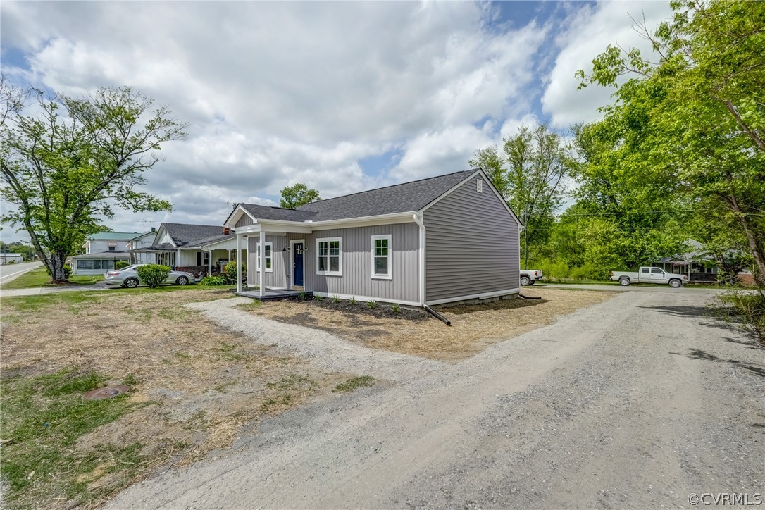 View of front of home with a porch