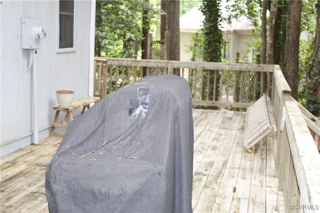 View of wooden terrace