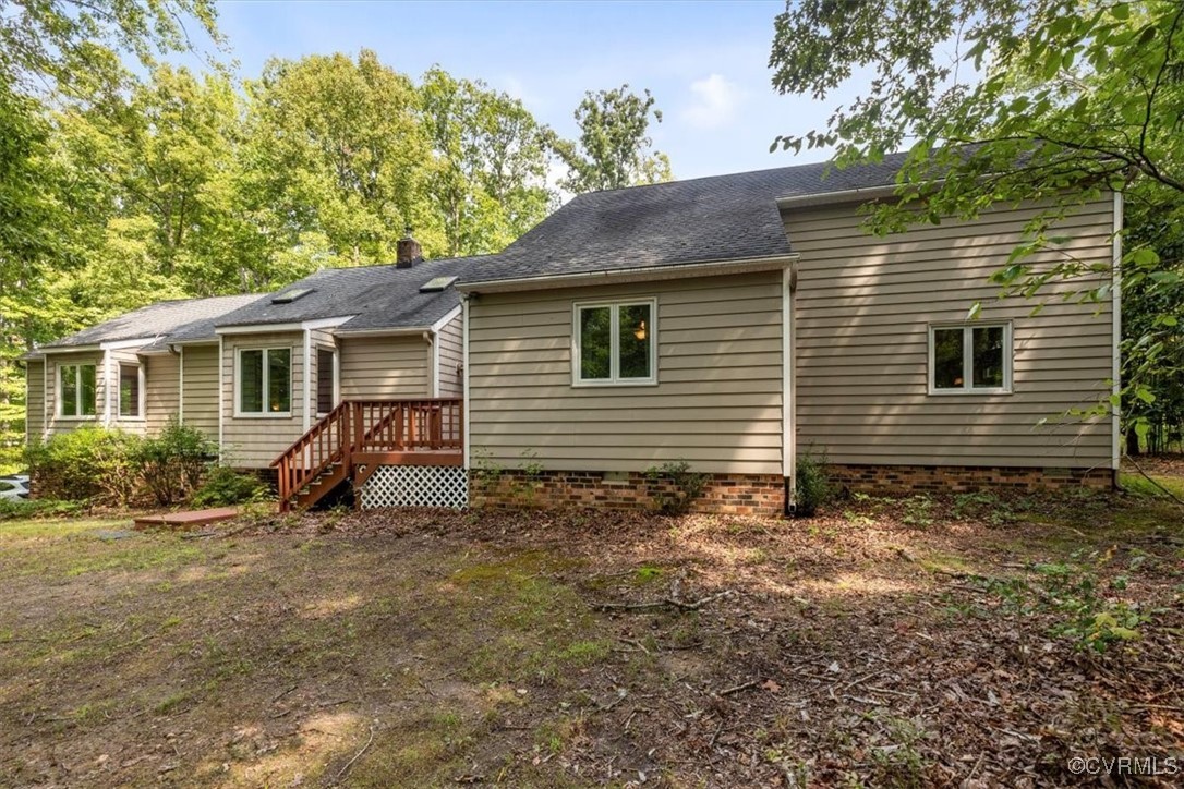 View of back of house
