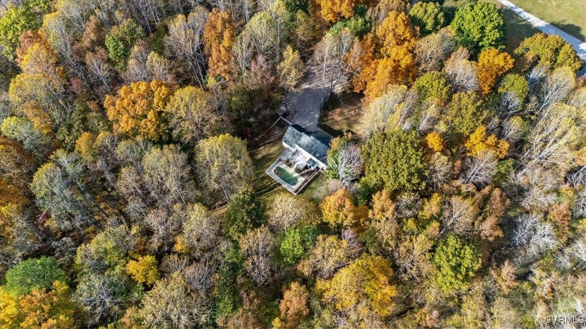 Birds eye view of property