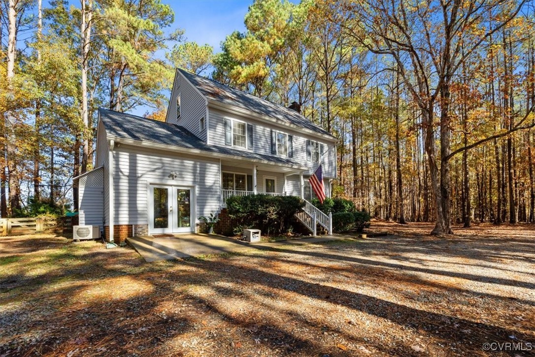 2605 Butterwood Dr View of front of home featuring french doors and a
