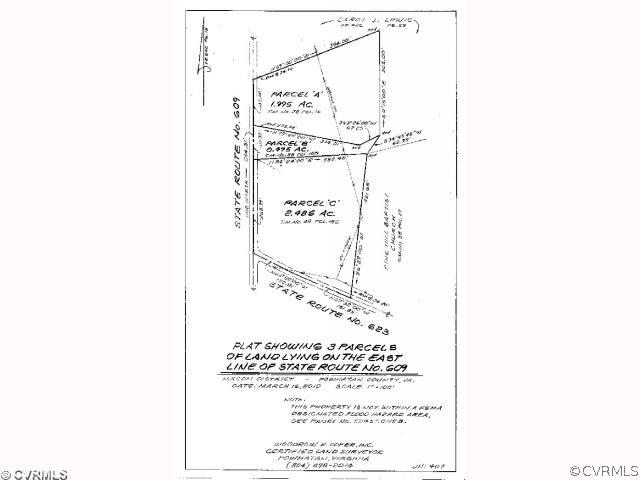 Exterior Front - Subject lot is ''C''.  Lots B & A