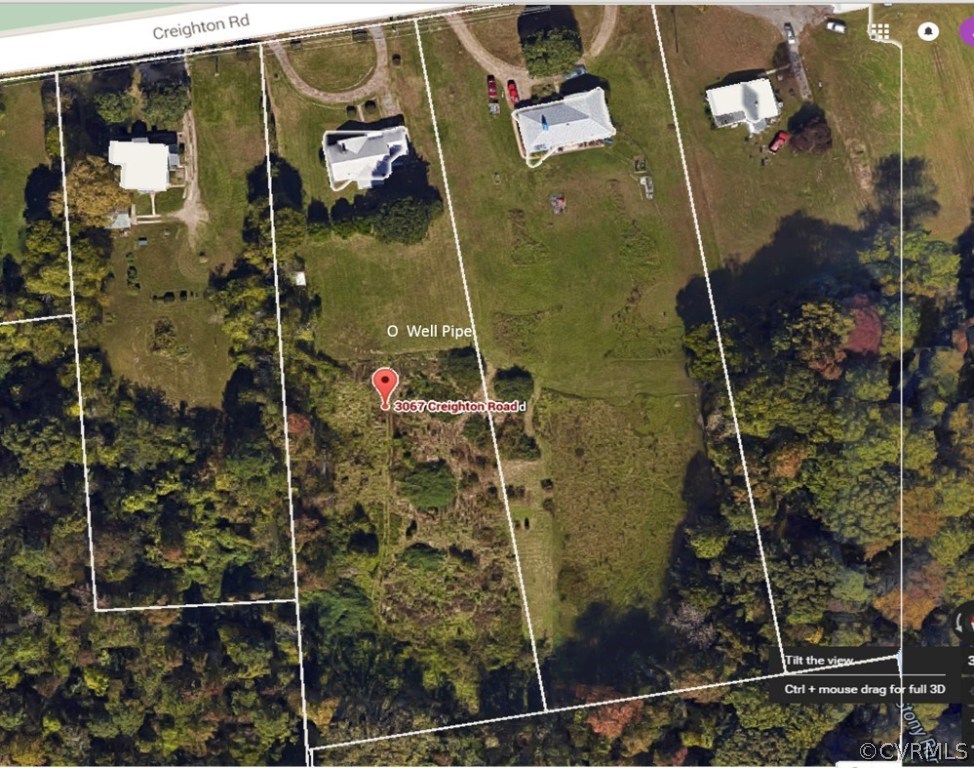 1.867 acre Property extends beyond cut field and w