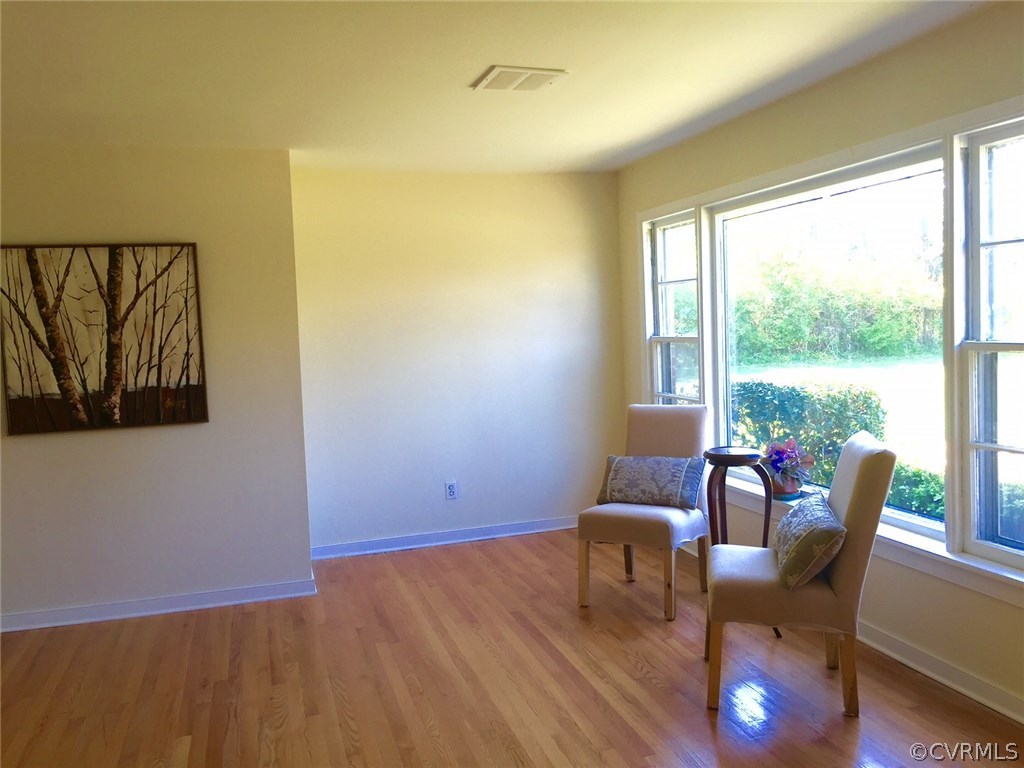 Living Room with large picture Window and newly re