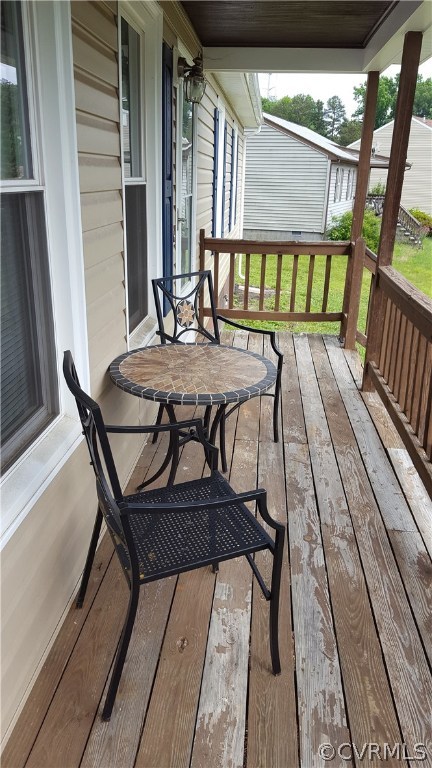 Cozy front porch
