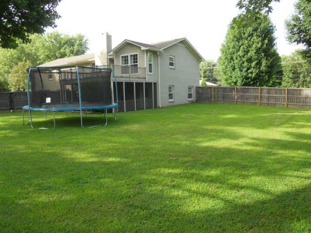 Huge fenced in back yard