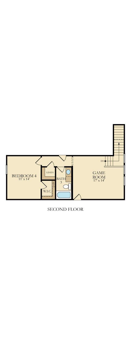 Henley II upstairs plan