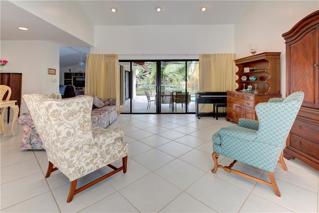 Formal Living Room Overlooking the Pool