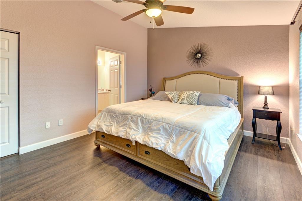 Master Bedroom with new flooring.