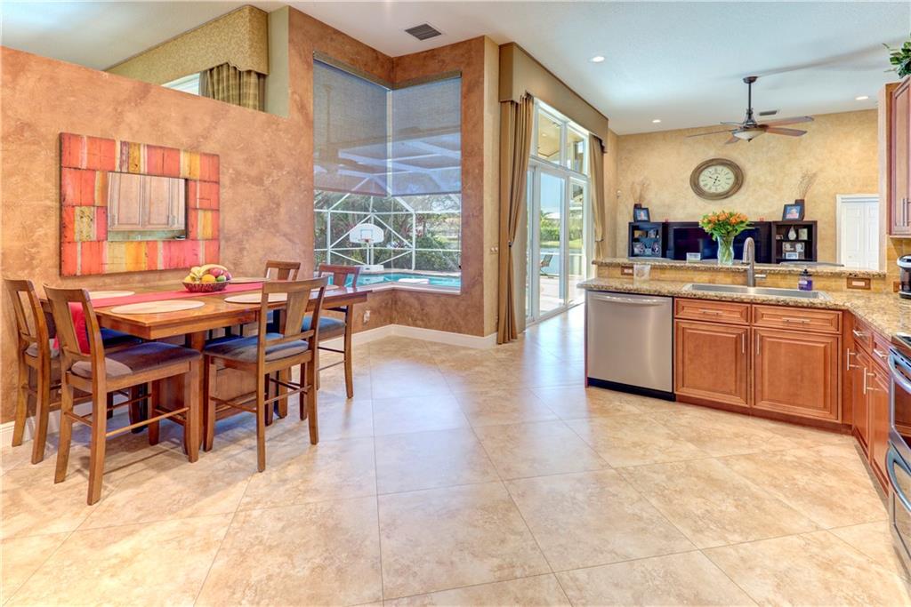 Eat in kitchen area.