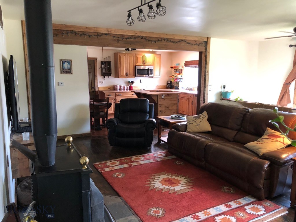 Clean and open family room