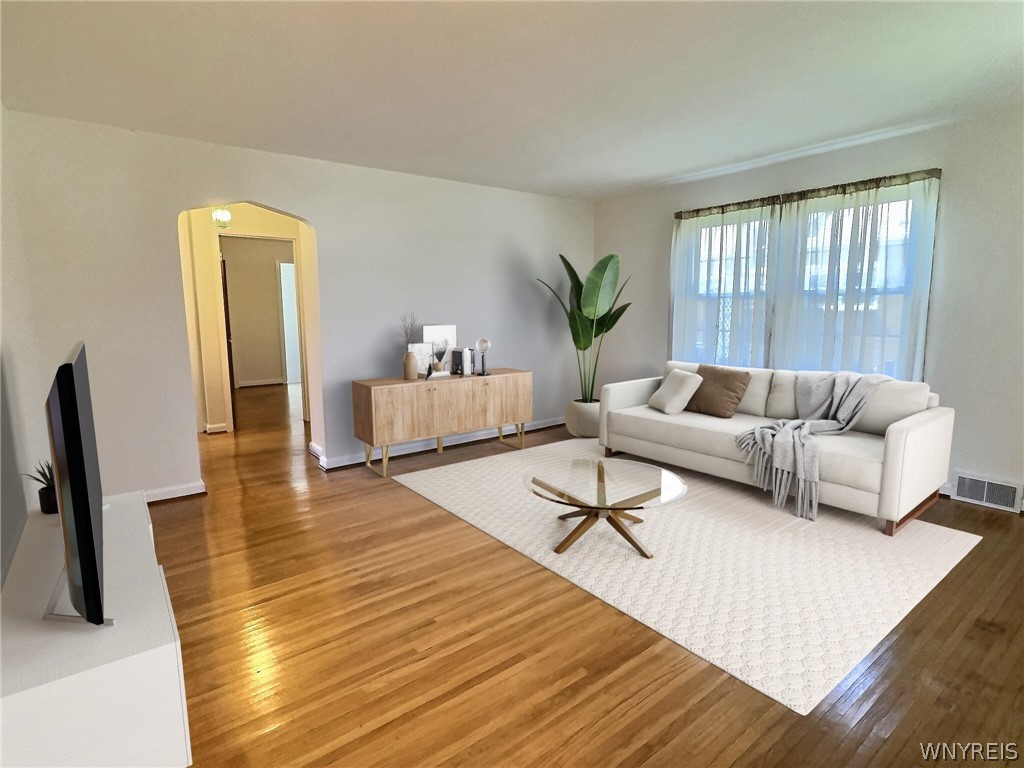 Virtually staged to show living room