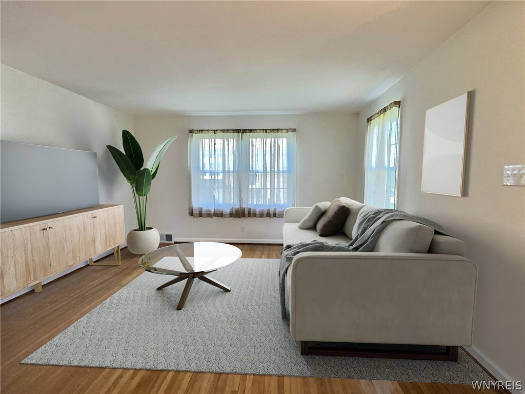 Virtually staged to show living room