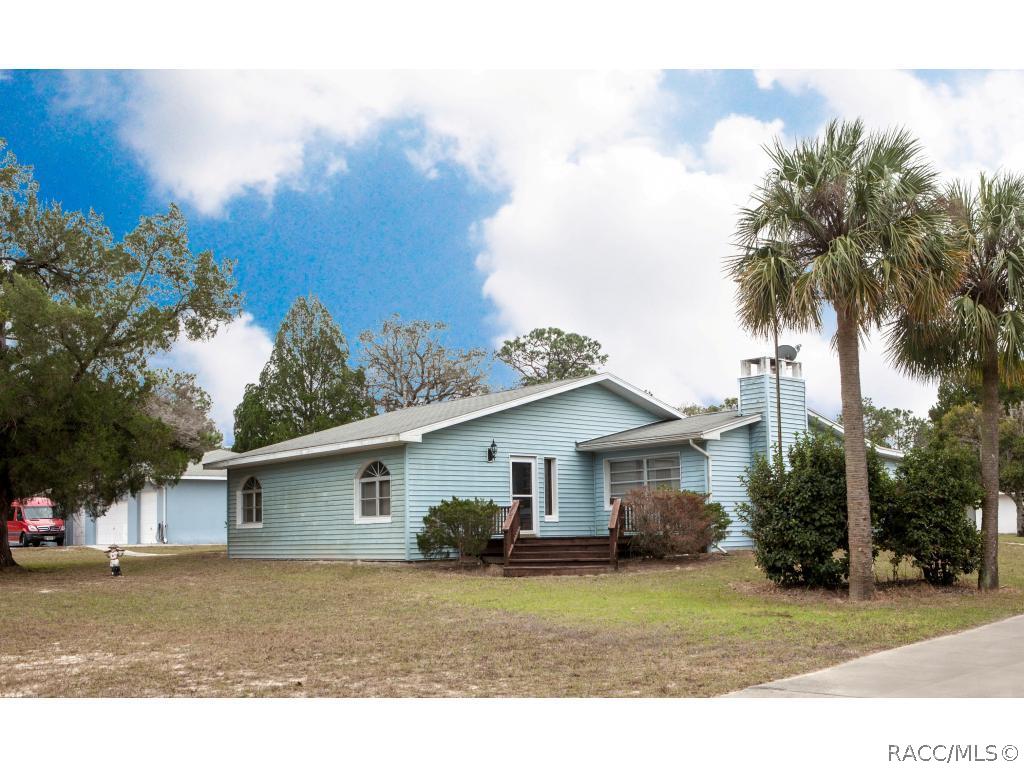 front view of the main house